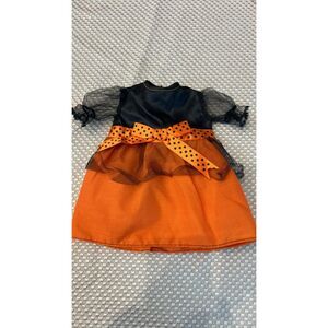 American Girl Doll Kingstate  Corp. Costume  Dress Halloween  Orange  and Black